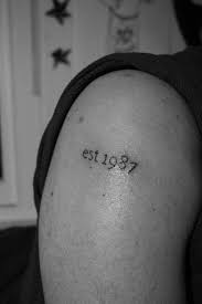 Birthdate Birth Year Tattoo Designs Est Birth Date Tattoo Date Tattoos Matching Tattoos Tattoos