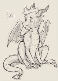 Omg It S Spyro Had The Biggest Crush On This Cute Little Dragon When I Was Younger D Dragon Sketch Sketches Drawings