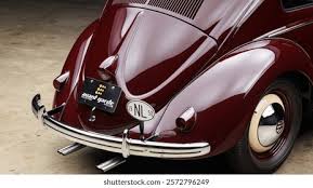 Image result for Bordeaux Red 1950 Beetle