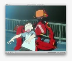 He apparently has the right kind of head … Fooly Cooly Robot Cosplay Png Download Canti Flcl Episode 1 Transparent Png Kindpng