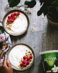 Bol Yogourt A La Vanille Probiotic Yogurt Yogurt Bowl Vanilla Yogurt