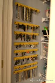 I actually used my friend, mandy's tutorial to create my new organizer. 25 Creative Solutions To Necklace Organization The Thinking Closet