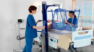 Lifting with a full body sling, or hammock sling, takes more time but is required for users that cannot sit up on their own. Patient Lift Sling Maa1151 Arjo Supine Position