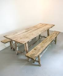 Oak dining sets dining bench faux leather dining chairs cream table furniture home decor creme caramel decoration home. Antique Oak Table Bench Set Vintage France Design Limited