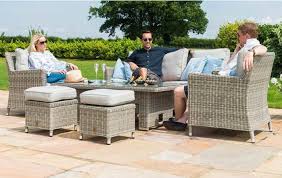 Your purchase includes one dining table with leaf and 6 side chairs. Maze Rattan Oxford Sofa Adjust Dining Set Jb Furniture