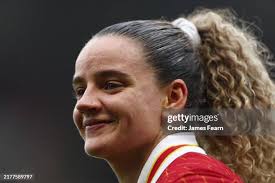 Leanne Kiernan of Liverpool reacts during the Barclays Women's Super...  News Photo