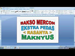 Tips Trik Diy Membuat Brosur Promosi Bakso Dengan Menggunakan Word Art Di Ms Word Youtube Word Art Brosur Tips
