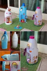 Diy Plastic Bottle Doll Houses Bricolage Et Loisirs Creatifs Bouteille Plastique Et Bricolage Enfant