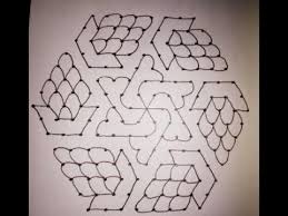 Rangoli Design 15 8 Dots Simple Rangoli Easy Kollam Muggulu 9my Gallery9 Youtube Nel 2020 Modelli Di Stencil Easy Design