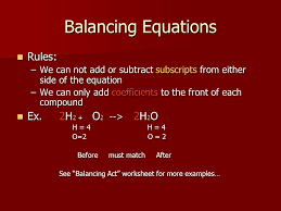 Balancing act worksheet answer key pdf format introduction to analytical critical and interpretive writing and reading at an advanced level and. Chemistry Unit Notes 8th Grade Science Ppt Video Online Download