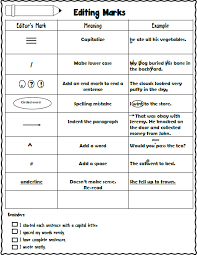 Teacher S Take Out Editing Marks Sheet Editing Marks Writing Lessons Writing School