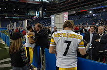 Ben roethlisberger of the pittsburgh steelers warms up in 2009 | jared wickerham/getty images. Ben Roethlisberger Wikipedia