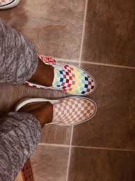 Black And White Rainbow Checkered Vans Checkered Vans Rainbow Vans Vans Shoes Vans