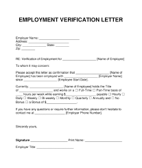Authorization to allow employment verification. Employment Verification Letter Income More