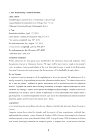 But there are times when using other formats might be appropriate. Pdf Call For Papers Special Issue Rejuvenating Enterprise Systems Scandinavian Journal Of Information Systems