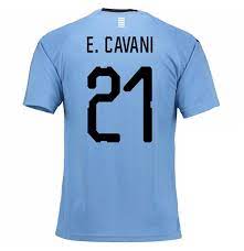 Uruguay national team 2019/20 match issue soccer jersey maillot camiseta trikot: Kaufe Trikot 2018 19 Uruguay Fussball 2018 2019 Home E Cavani 21
