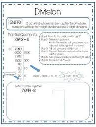 Division Using Partial Quotients And Area Model Elementary Math Lessons Partial Quotients Fifth Grade Math