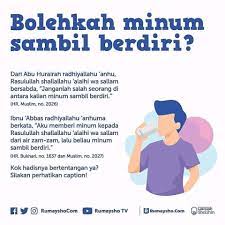 Nabi shallallahu 'alaihi wa sallam bersabda Akidah Islam Hukum Minum Sambil Berdiri Facebook