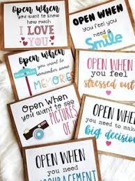 The next step is to print off different designs on all the different coloured card. Digital Download Open When Letters Set Of 20 Open When Letters Going Away Present Boyfriend Gift Husband Gift Open When Envelopes In 2021 Birthday Gifts For Boyfriend Diy Creative Gifts For