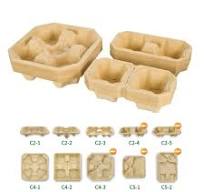 Bamboo Fiber Pulp Coffee Cup Tray Holder Carrier For ...