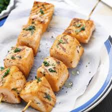Brochettes De Lotte Aux Epices Recette Brochettes De Saumon Brochette De Poisson Brochette De Lotte