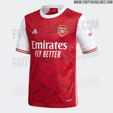 Arsenal men's home jersey 2020/21. Arsenal Fans Furious As Terrible New 2020 21 Home Kit By Adidas Leaked Mirror Online