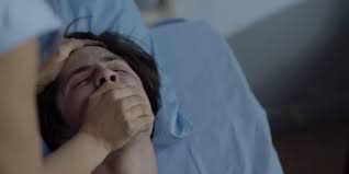 Handgagged and handsmothered while eyes closed - intense primal deprivation and domination