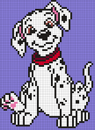 Making your own cross stitch pattern is easier than you might think. Dalmation Puppy From 101 Dalmations Square Grid Pattern Disney Cross Stitch Patterns Disney Cross Stitch Cross Stitch Patterns