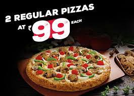 These gift cards make it easy to order pizza online. Everyday Value Offers 2 Regular Pizzas Rs 99 Each Domino S Pizza India