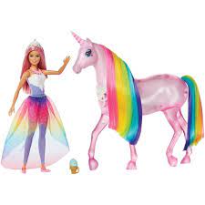 Superb Barbie Dreamtopia Magical Lights Unicorn Now At Smyths Toys Uk Buy Online Or Collect At Your Local Smyths S Unicorn Barbie Barbie Gifts Barbie Princess