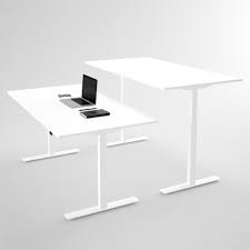 Höhenverstellbare schreibtische für ergonomisches arbeiten. Weisser Hohenverstellbarer Schreibtisch Dpj Workspace