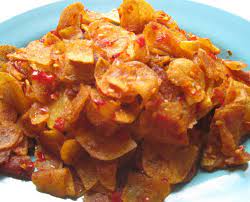 Resep keripik kentang sambal balado yang renyah dan pedasnya nikmat Resep Keripik Kentang Pedas Manis Renyah Info Resep Masakan Resep Kentang Resep Masakan Keripik Kentang