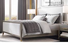 31½w x 15½d x 4¼h clearance behind drawer: Restoration Hardware The Graydon Shagreen Collection Refined Parisian Silhouettes Milled