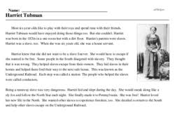 On what came to be known as the underground railroad. Harriet Tubman Edhelper