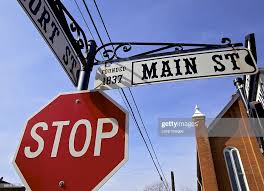 Street Signs On Main Street In The Historic Town Of Weston In Custom Street Signs Street Signs Main Street