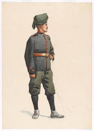 Sepoy, 4th (Rifle Regiment) Bombay Infantry, 1895 (c) | Online Collection | National Army Museum, London