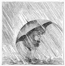 Caught In The Rain Reusableart Com Umbrella Drawing Sketchbook Cover Black Tattoo Cover Up