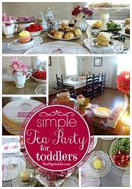 Simple Tea Party For Toddlers This Pilgrim Life Childrens Tea Party Toddler Tea Party Tea Party Birthday