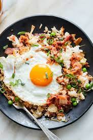 Crispy Fried Rice With Bacon And Cabbage Recipe Recipe Cabbage And Bacon Recipes Cabbage Recipes