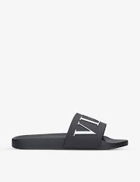 Valentino Garavani Vltn Rubber Sliders Selfridges Com