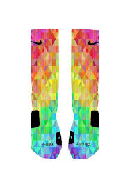 Colorful Prism Custom Nike Elite Socks Etsy