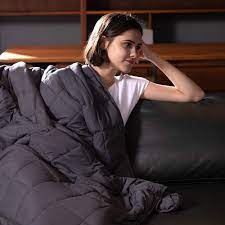 Either way, choose a mild detergent without bleach and wash the blanket in cold or warm water, as many weighted blankets can't handle hot water. Syrinx Glass Beads Cooling Weighted Blanket