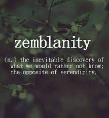 The definition of inevitable is something that is certain to happen. Z E M B L A N I T Y Unusual Words Rare Words Cool Words