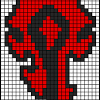 The hearthstone pattern is from pinterest and the lettering is just simple lettering that can be copied from above. 3