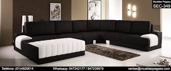 Black And White Couches For Sale Muebles Seccionales Elegantes Contemporary Leather Sectional Sofa Top Grain Leather Sofa Leather Sofa Sale