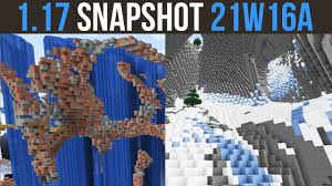 This is the first iteration and details are subject to change. Minecraft 1 17 Snapshot 21w16a Ore Veins Ice Caves Youtube