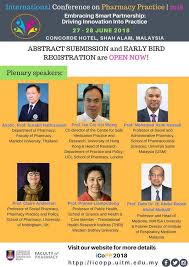 Conferences in malaysia 2021/2022/2023 is an indexed listing of upcoming meetings, seminars, congresses, workshops, programs, continuing cme conferences in malaysia 2021/2022/2023 lists relevant events for national/international researchers, scientists, scholars, professionals, engineers. 1st International Conference On Pharmacy Practice Icopp 2018 Mahmathi Karuppannan 2 Updates Research Project