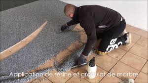 Tc Piscines Granulat De Marbre Terrasses Contours De Piscines Et Cours Youtube