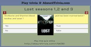 Pixie dust, magic mirrors, and genies are all considered forms of cheating and will disqualify your score on this test! Trivia Quiz Lost Seasons 1 2 And 3