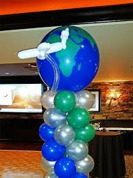 Globe Column Balloon Decorations Balloons Party Decorations
